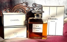 Vtg 50s Chanel No. 5 Paris Extract P.M Pure Parfum No.201 30ml Sealed