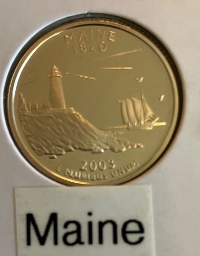 2003 - 5 State Quarters all Silver Proof - Picture 4 of 6