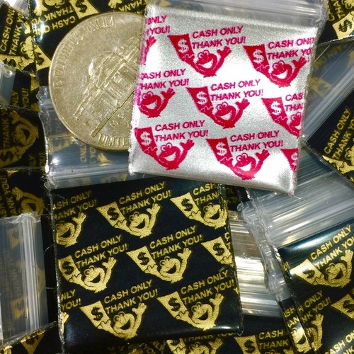 BaggiesSince1987 - Zip Seal 1010 DESIGN BAGS 100PCS PUFFBOY in GOLD, 👀Details🔽 - Picture 5 of 23