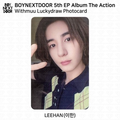 BOYNEXTDOOR 5th EP Album The Action Withmuu Luckydraw Photocard