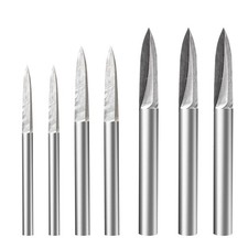 Wood Carving Bit HSS Engraving Drill Milling Cutter Wood Crafts For Rotary Tool
