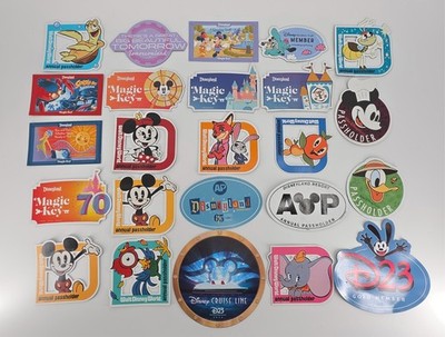 Disney Magic Key Annual Passholder Magnet Lot Disneyland WDW D23 DVC 24 Pcs
