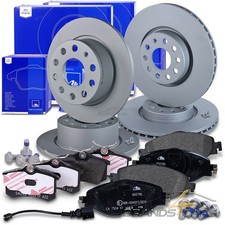 ATE BREMSSCHEIBEN +BREMSBELÄGE VORNE+HINTEN FÜR SKODA OCTAVIA 3 AB BJ 03.2017
