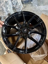 Option Lab Gotham Black Wheels Set Of 4 18x9.5 35 5x100 73.1