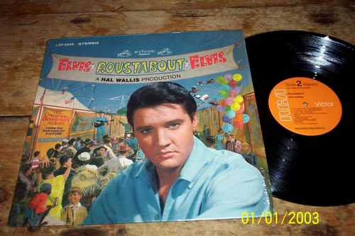 ELVIS PRESLEY ( ROUSTABOUT ) U.S. Stereo RCA VINYL # LSP-2999 LP in shrink NM-