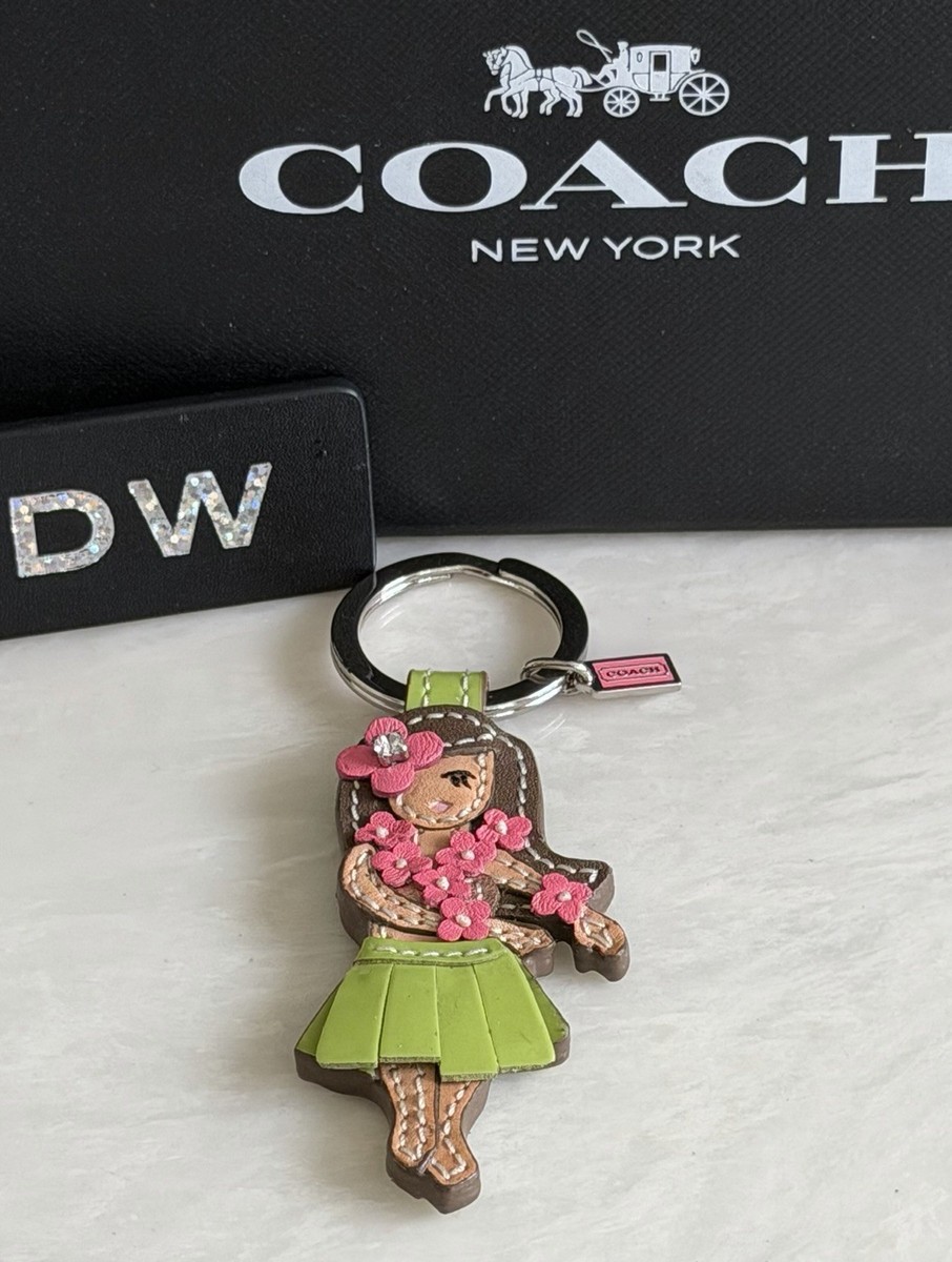 NEW COACH HAWAIIAN HULA GIRL MULTICOLOR BAG CHARM/FOB F93159 | eBay