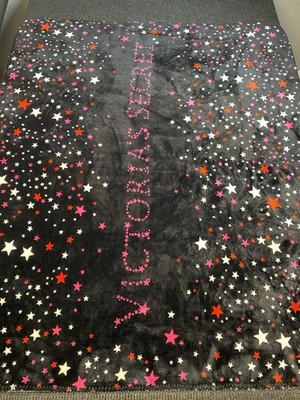Victoria s Secret Star graphic printed Fleece & Sherpa Blanket Soft 55 x45 
