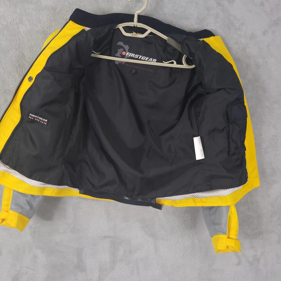 Firstgear Jacket Womens Medium Yellow Mesh Motorcycle Removable Liner - Image 3 of 4