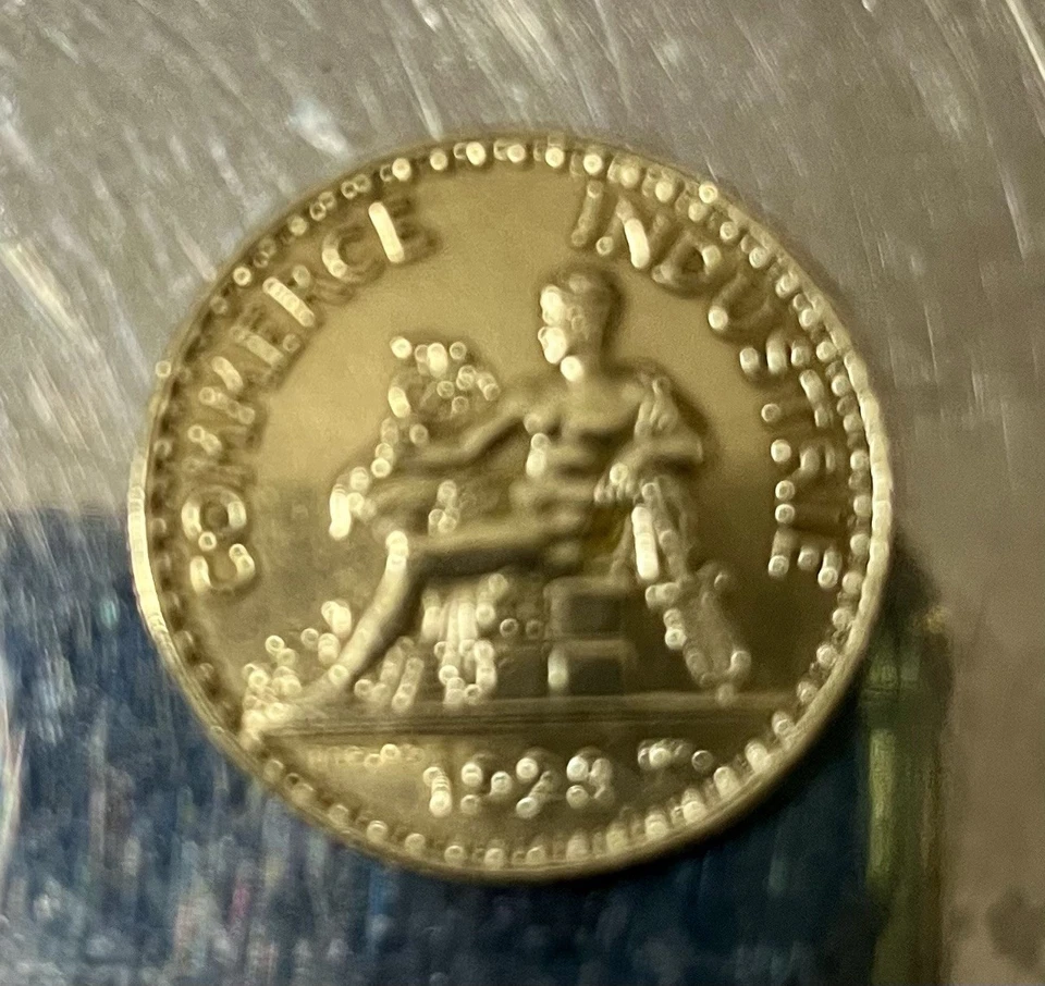 Francia 1923 2 Francos Excelente Estado Bonito Oro C. Envío Gratis Foto 3 de 4