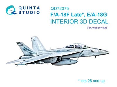 FÜNFTES STUDIO Quinta Studio 1/72 F/A-18F spät, E/A-18G 3D-gedrucktes & farbiges...