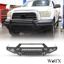 For Toyota Tundra 2007-2013 Front Bumper Steel w/D-Ring+Light+Side Wing+Bull Bar
