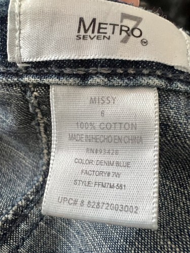 Gonna denim vintage Metro 7 donna taglia 6 Cottagecore - Foto 4 di 4