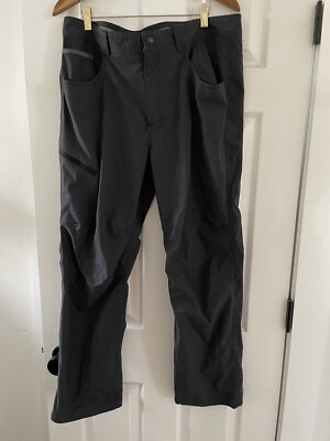 Royal Robbins Pants Mens 38x30 Gray Nylon Alpine Road Active Fit Hiking Travel