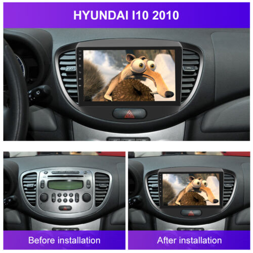 For Hyundai i10 2007-2013 Android 13 Car Stereo Radio Head Unit GPS WIFI 2+32GB - Picture 3 of 11