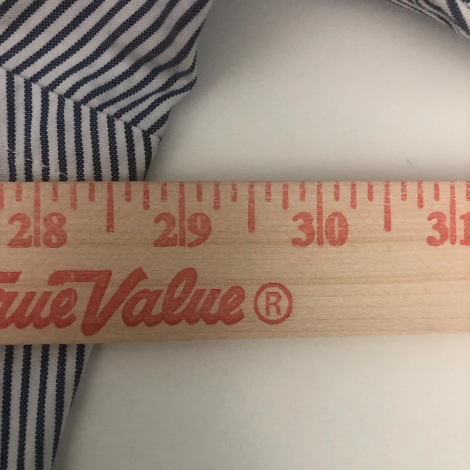 Paul Fredrick Shirt Mens 19/36 Gray Stripe 80's 2 Ply Pinpoint Oxford Classic - Image 4 of 4