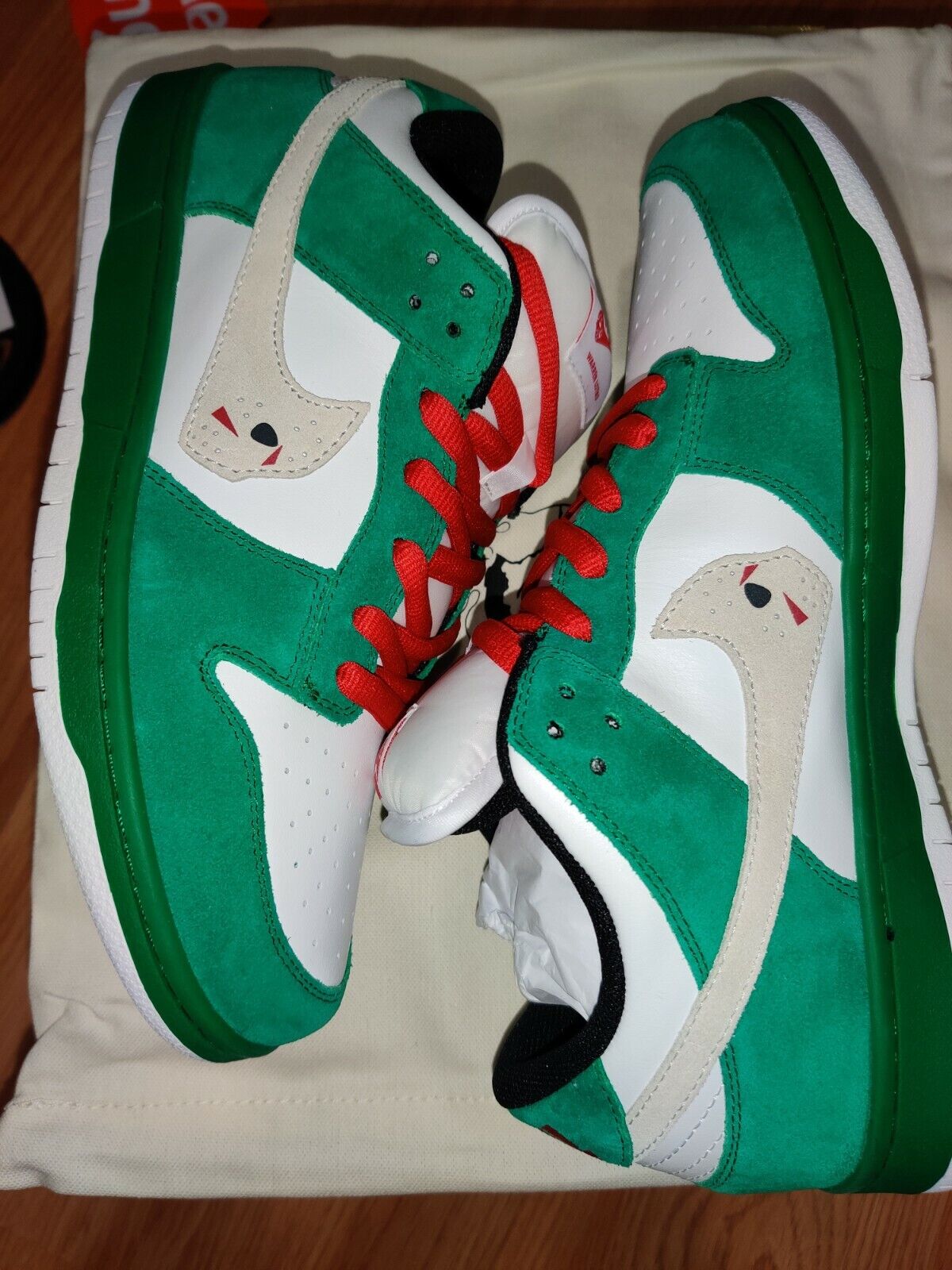 Warren Lotas Jason Dunk Toxic Green Size 11 *Brand New* *In Hand*