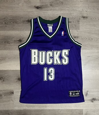 Puma Milwaukee Bucks Jersey Authentic Glenn Robinson #13 Sz 44
