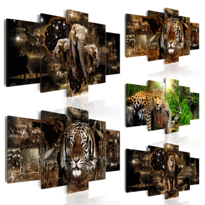 Acrylglasdruck Modernes Bild Löwe Tiger Tiere G-A-0011-K-N