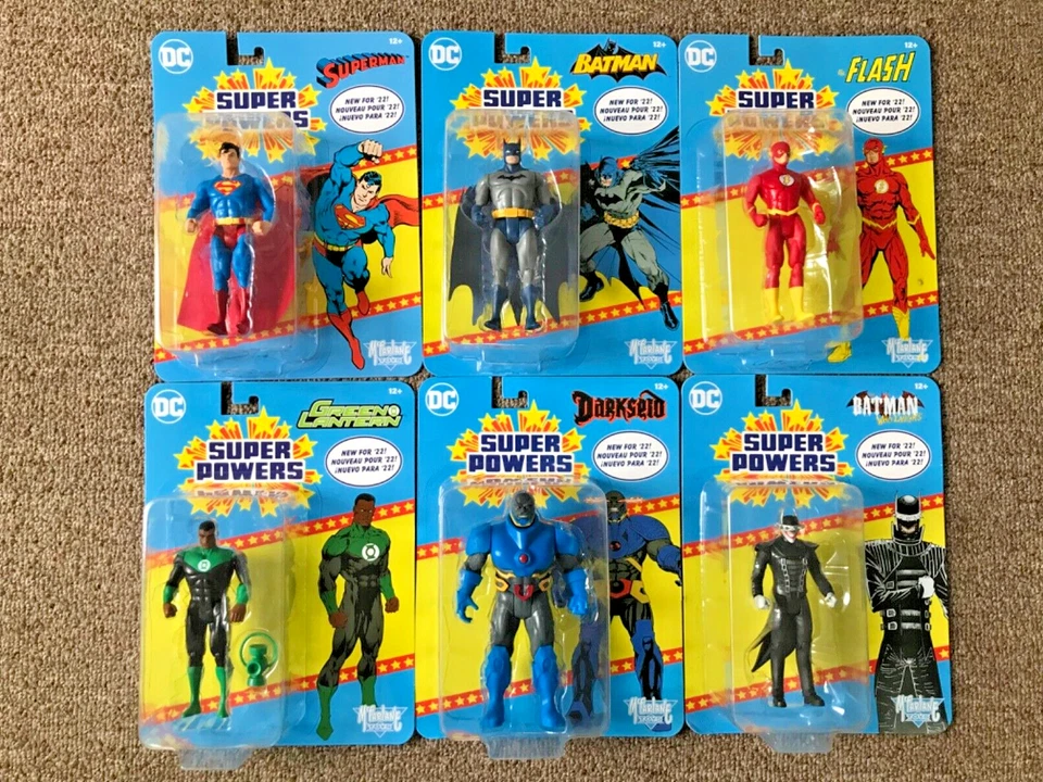 DC Super Powers 2022 McFarlane Lote Los 6 Batman, Superman, Flash, Darkseid + 2 Foto 2 de 4