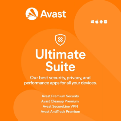 Avast Ultimate 2 Years 10 Devices PC MAC IOS Android GLOBAL.
