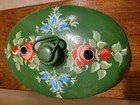 Vintage German Hand Painted Metal Hot Water Bottle Bed Warmer — photo 2