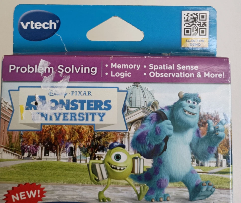 Monsters University Innotab Educational Game Cartridge Vtech Disney Pixar New - Image 3 of 4