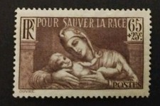 SORTI ALBUM FRANCE 1937 POUR SAUVER LA RACE 356 NEUF*