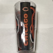 Chicago Bears Tervis Tumbler No Lid NFL 24 Ounce Orange And Black Cup 2012