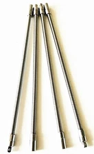 4pcs 1/4" X 12" FLEXIBLE EXTENSION BAR SOCKET RATCHET FLEX SPRING STEEL #22097 