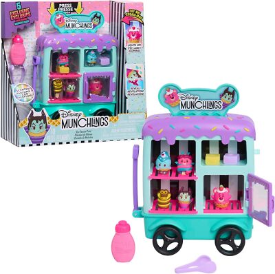 Just Play Disney Munchlings Eiswagen, Kinderspielzeug ab 3 Jahren
