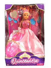 Mis Quince Anos Pink Dress Quinceanera 11" Doll Extra Accessories T-78