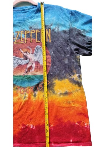 Led Zeppelin U.S. Tour 1975 Shirt Retro Batik Erwachsene Large Kurzarm - Bild 4 von 5