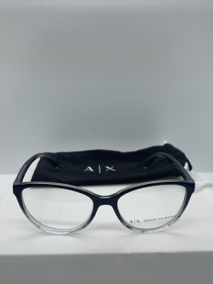 NEW Armani Exchange AX 3053 Black Frames Eyeglasses 53/16/140 :B9 | eBay