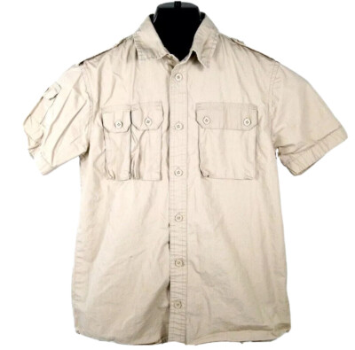 Mens Medium 10-12 Akademiks Artfully Crafted button up Tee Dress