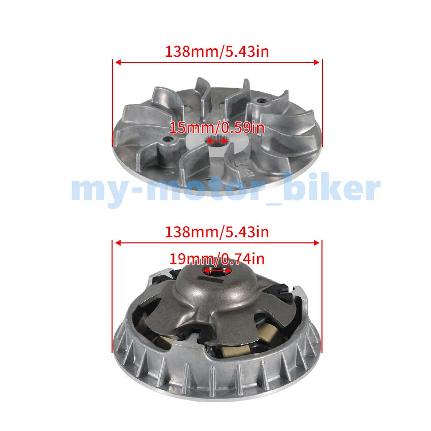 Variador de embrague primario para Kymco People S 250i 04-2016/GTi 300 ABS 14-16 Foto 2 de 4