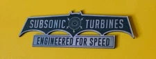 CUSTOM SUBSONIC TURBINES CAR EMBLEM BATMOBILE BATMAN 1966