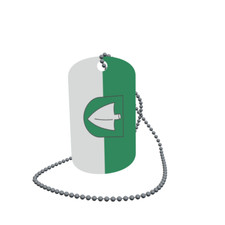 Dog Tag Flag Pig Dog Tag Aluminium 30 x 50mm