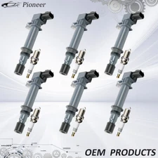 6X Ignition Coil+Spark plug Pack For Dodge Jeep Mitsubishi 3.7L UF270 56028138