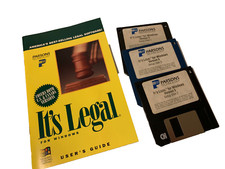 PARSONS ITS LEGAL FOR WINDOWS 3.5" DISKETTES COLLECTIBLE LAST ONE