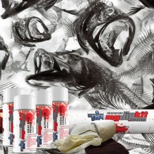 MYDIPKIT Hydro Dipping Water Transfer Print KIT RC-920 Hex Frenzy Fish Camo