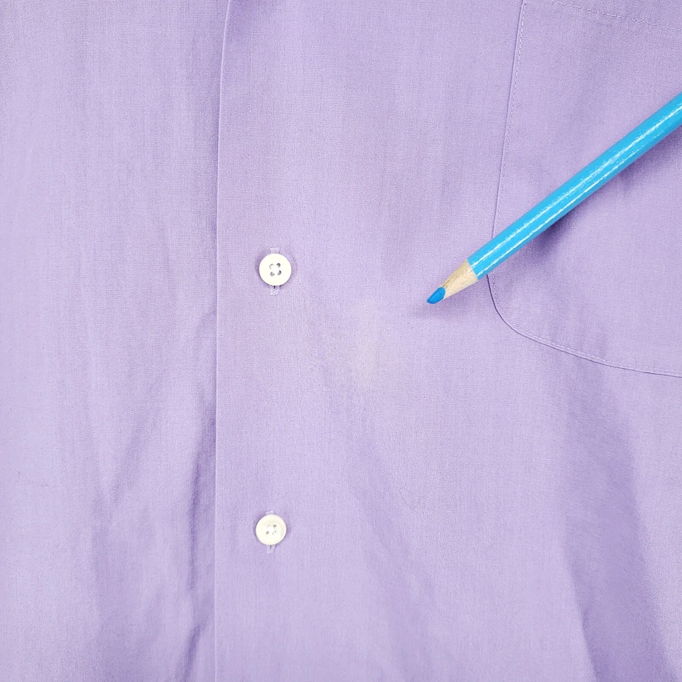 Camisa Oxford Bergamo New York Para Hombres M Púrpura Ajustada con Botones Foto 3 de 4