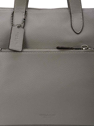 Coach Herren Metropolitan Pebble Leder meliert grau weich Aktentasche 32249 - Bild 4 von 12