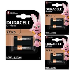 3 x Duracell 2CR5  Lithium Photo 6V Battery  EL2CR5 KL2CR5 EL2CR5BP RL2CR5 DL245