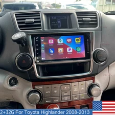 For 2008-2013 Toyota Highlander 7" Android 14 Carplay Car Stereo Radio GPS Navi 