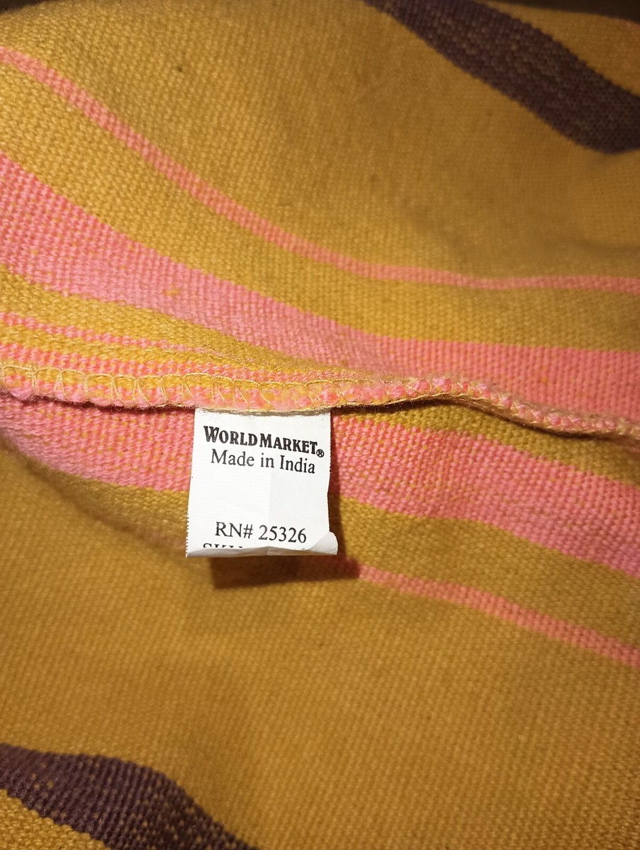 World Market Woven Tote Bag Made In India  View 4