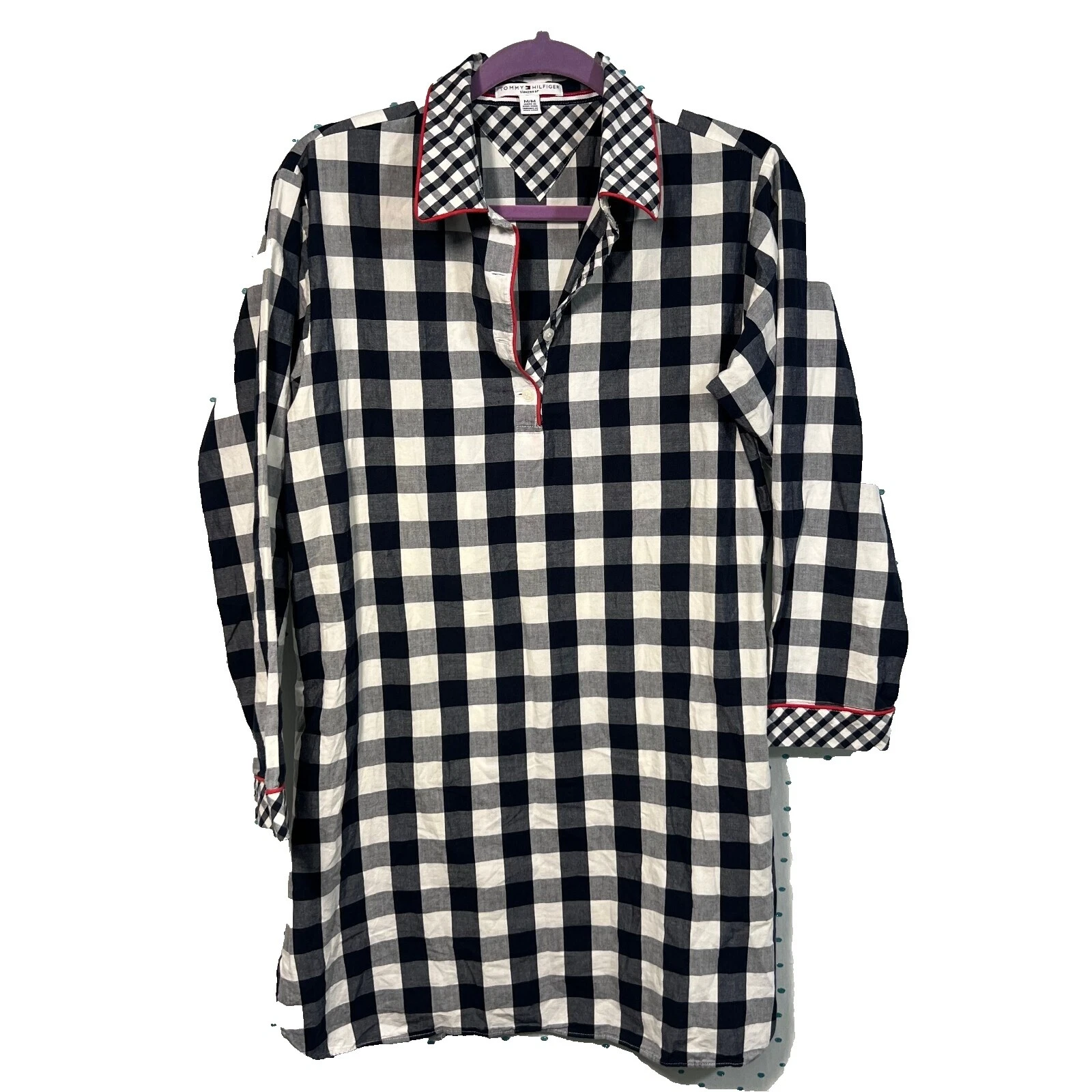 Pijamas y batas Tommy Hilfiger a cuadros para Mujeres