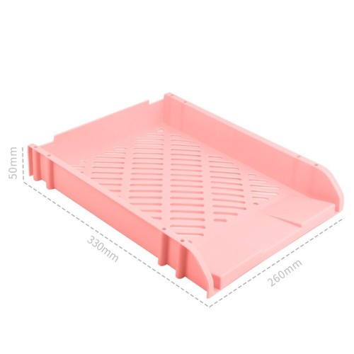 PP File Rack Three-layer Desktop Storage Rack New Office File Box Home - Picture 16 of 21