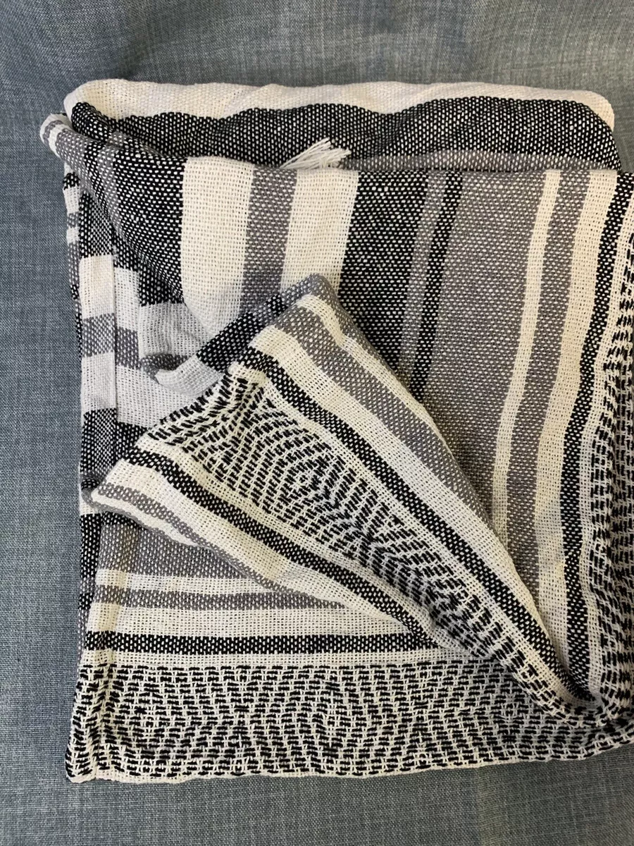 Farmhouse stripe store throw blanket
