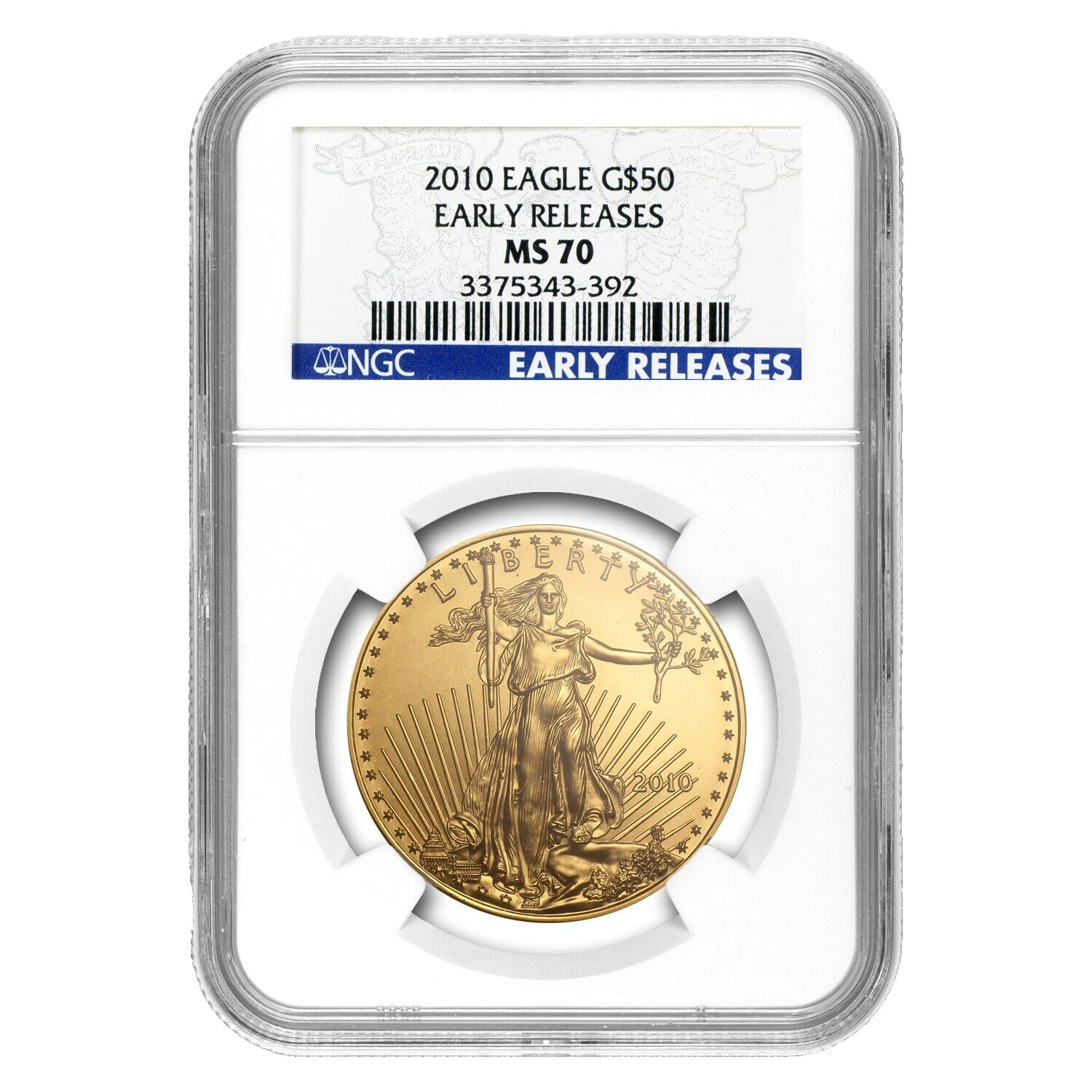 2010 moedas de ouro águia americana