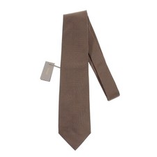 Tom Ford NWT 100 Silk Neck Tie in Brown/Taupe Mini Stripes Made in Italy